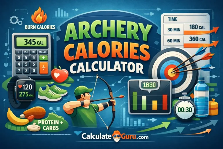 Archery Calories Calculator