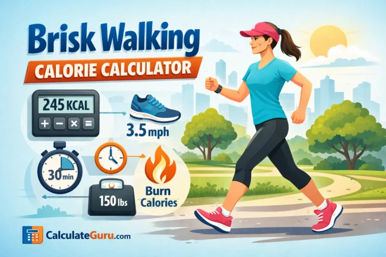Brisk Walking Calorie Calculator