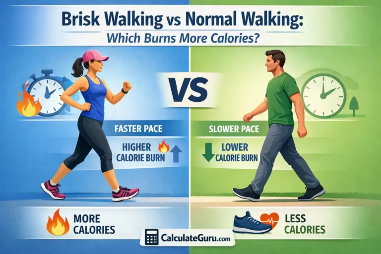 Brisk Walking vs Normal Walking