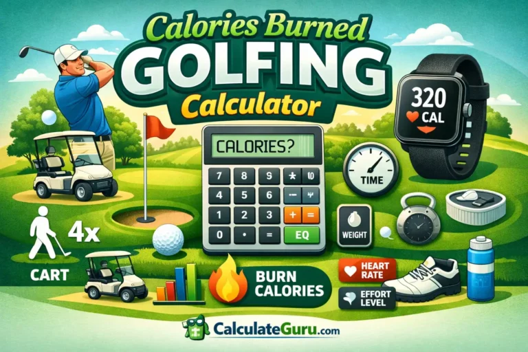 Calories Burned Golfing Calculator