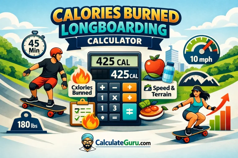 Calories Burned Longboarding Calculator