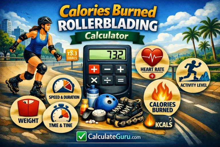 Calories Burned Rollerblading Calculator Accurate MET Formula