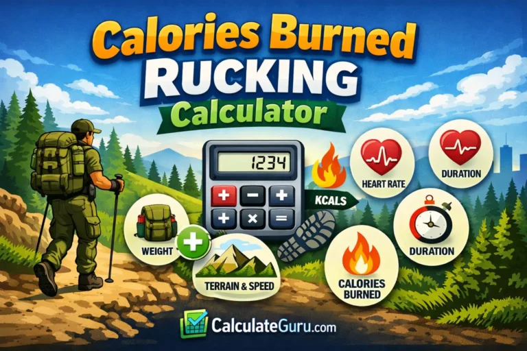 Calories Burned Rucking Calculator