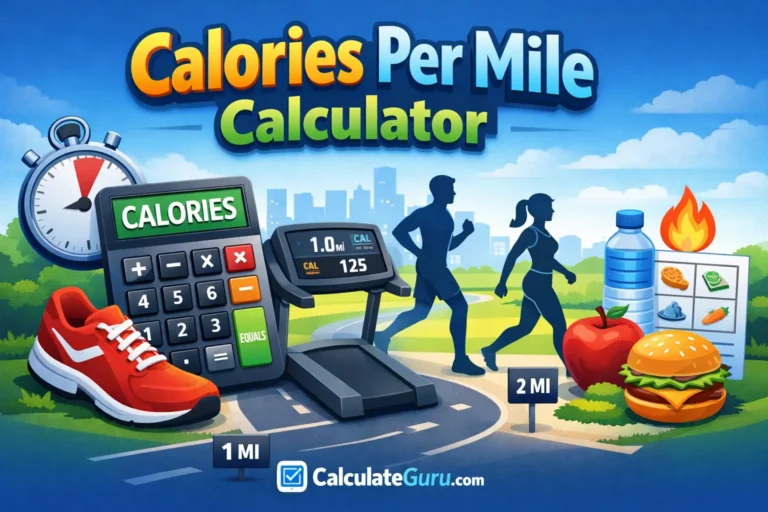 Calories Per Mile Calculator