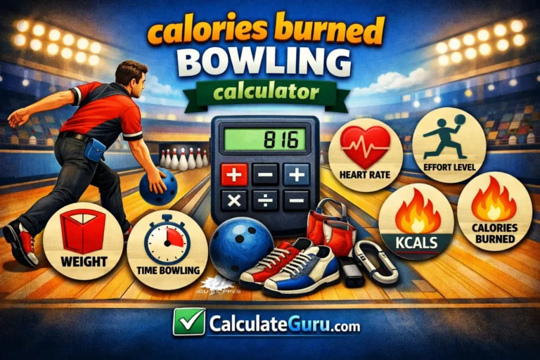 calories burned bowling calculator