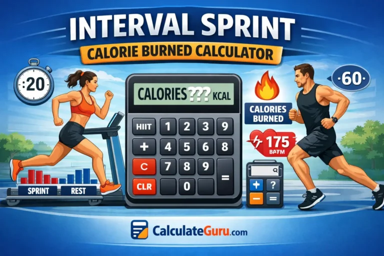 Interval Sprint Calorie Burned Calculator
