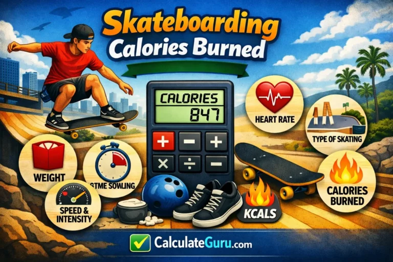 Skateboarding Calories Burned Calculator