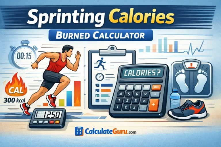 Sprinting Calories Burned Calculator