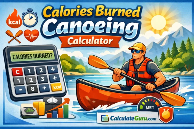 calories burned canoeing calculator