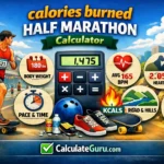 calories burned half marathon calculator