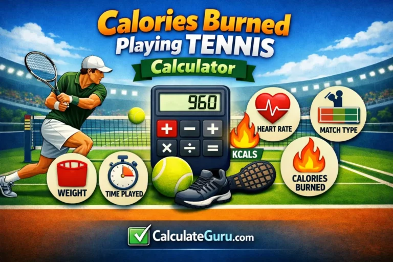 calories burned tennis calculator
