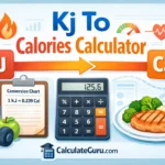 kJ to Calories Calculator — Instant & Accurate