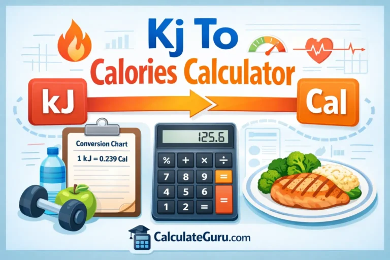 kJ to Calories Calculator — Instant & Accurate