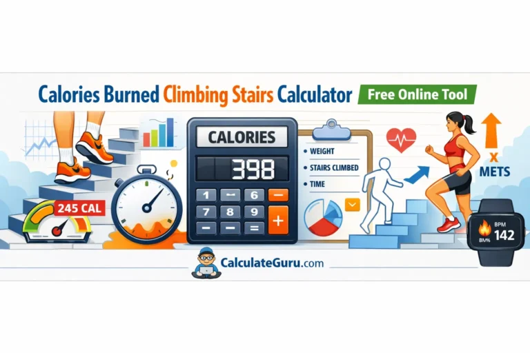 Calories Burned Climbing Stairs Calculator Free Online Tool