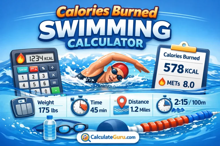 Calories Burned Swimming Calculator