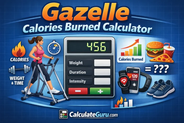 Gazelle Calories Burned Calculator