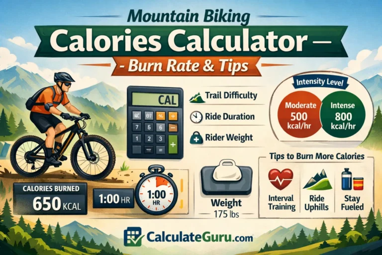 Mountain Biking Calories Calculator – Burn Rate & Tips