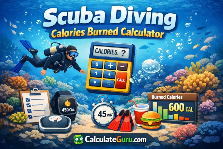Scuba Diving Calories Burned Calculator
