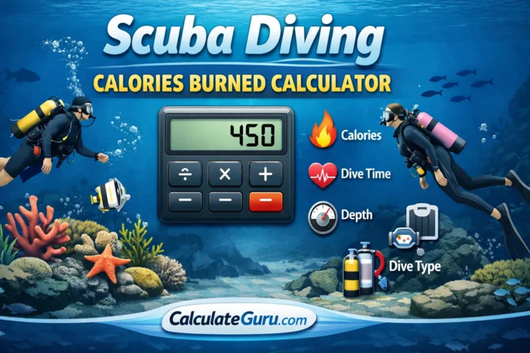 Scuba Diving Calories Burned Calculator
