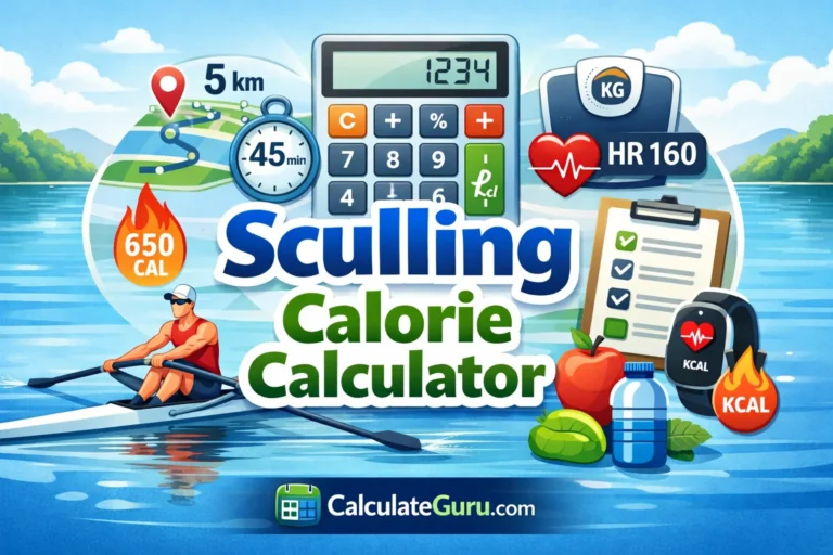 Sculling Calorie Calculator