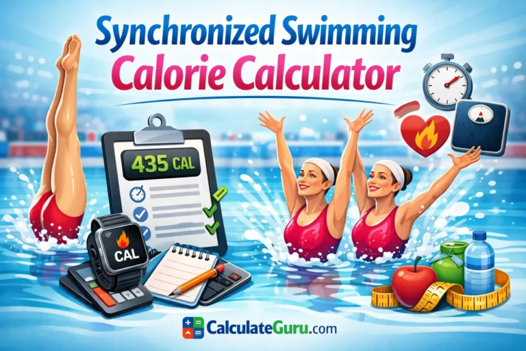 Synchronized Swimming Calorie Calculator